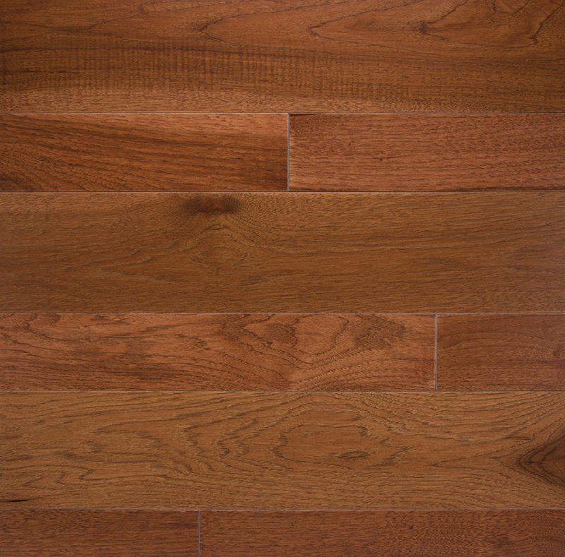 1/2" x 5" Prefinished Hickory Nutmeg Hardwood Floor Option