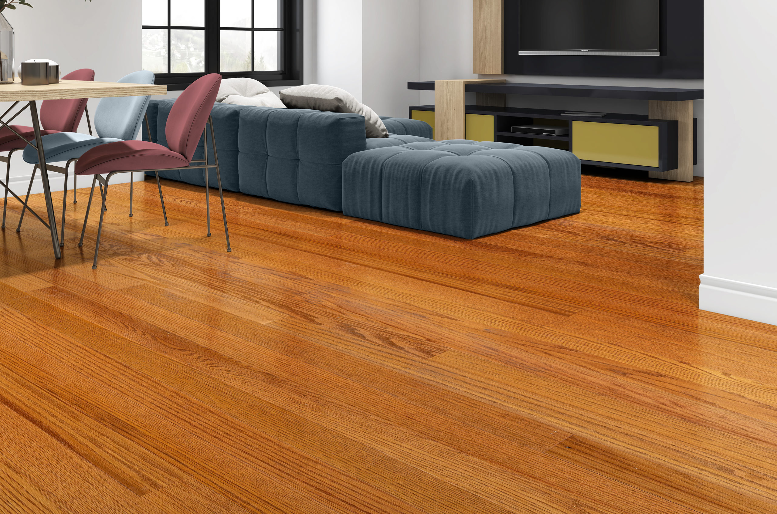 Prefinished Chestnut Oak Hardwood Flooring, Oak Hardwood Flooring 3 1 4