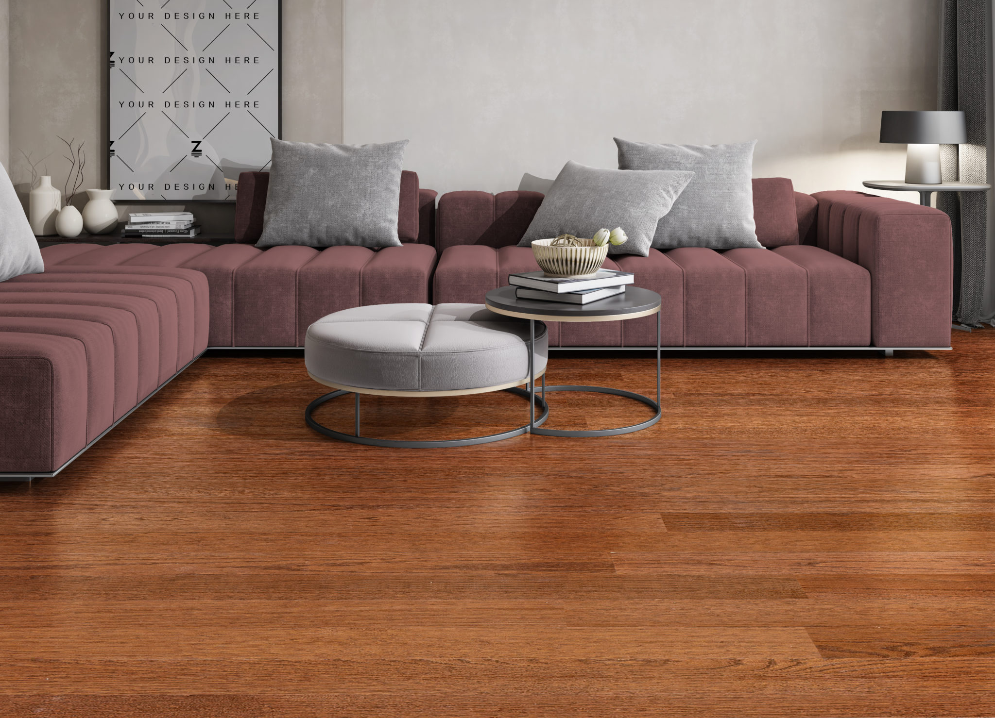 Prefinished Gunstock Oak 3/4"X21/4" Tulip PC Hardwood Floors
