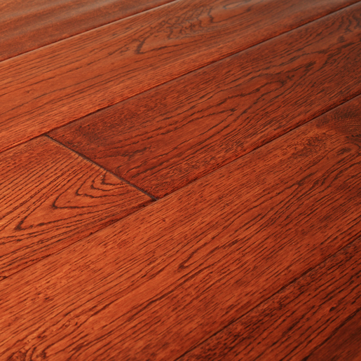 Prefinished Handsed White Oak Asian, Asian Teak Hardwood Flooring