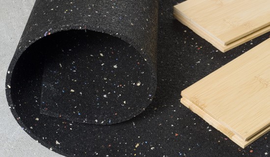 QT Recycled Rubber Underlayment PC Wood Floors